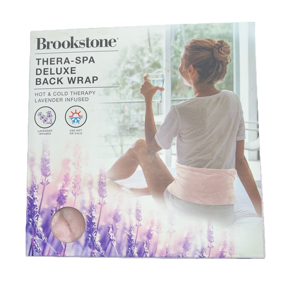 Brookstone Thera-Spa‎ Warming Back Wrap Hot & Cold Therapy Lavender Infused Gift